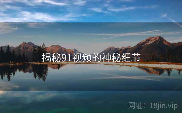 揭秘91视频的神秘细节