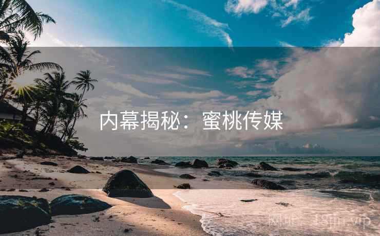内幕揭秘：蜜桃传媒